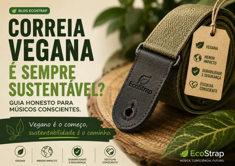 Correia vegana é sempre sustentável? Guia honesto para músicos conscientes
