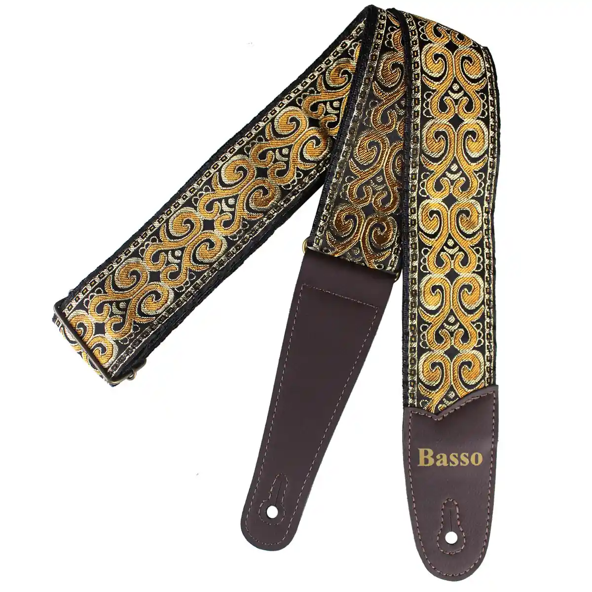 Correia Alça Guitarra Violão Baixo Basso Jacquard Imperial Fuzz Vintage Ajustável Modelo JC 52