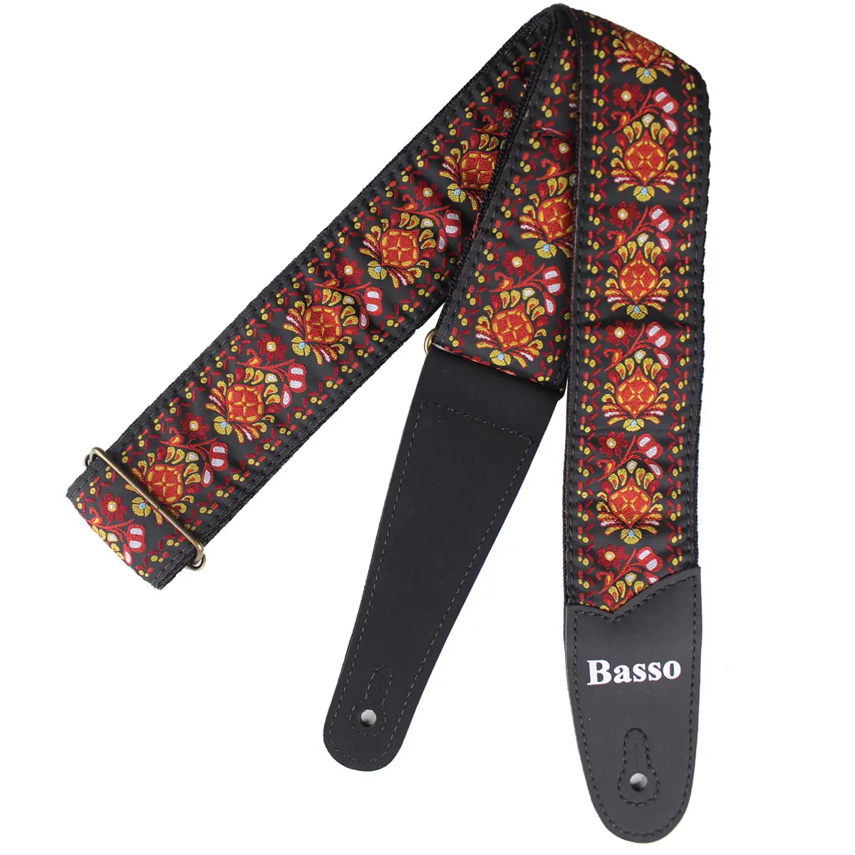 Correia Guitarra Violão Baixo Basso Vintage Velvet Flame