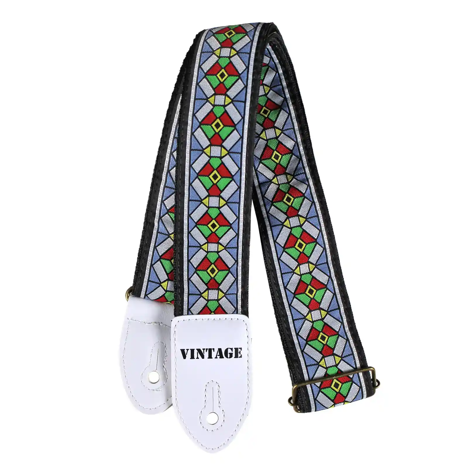 Correia Alça Jacquard Violão Guitarra Basso Sf 309 Vintage