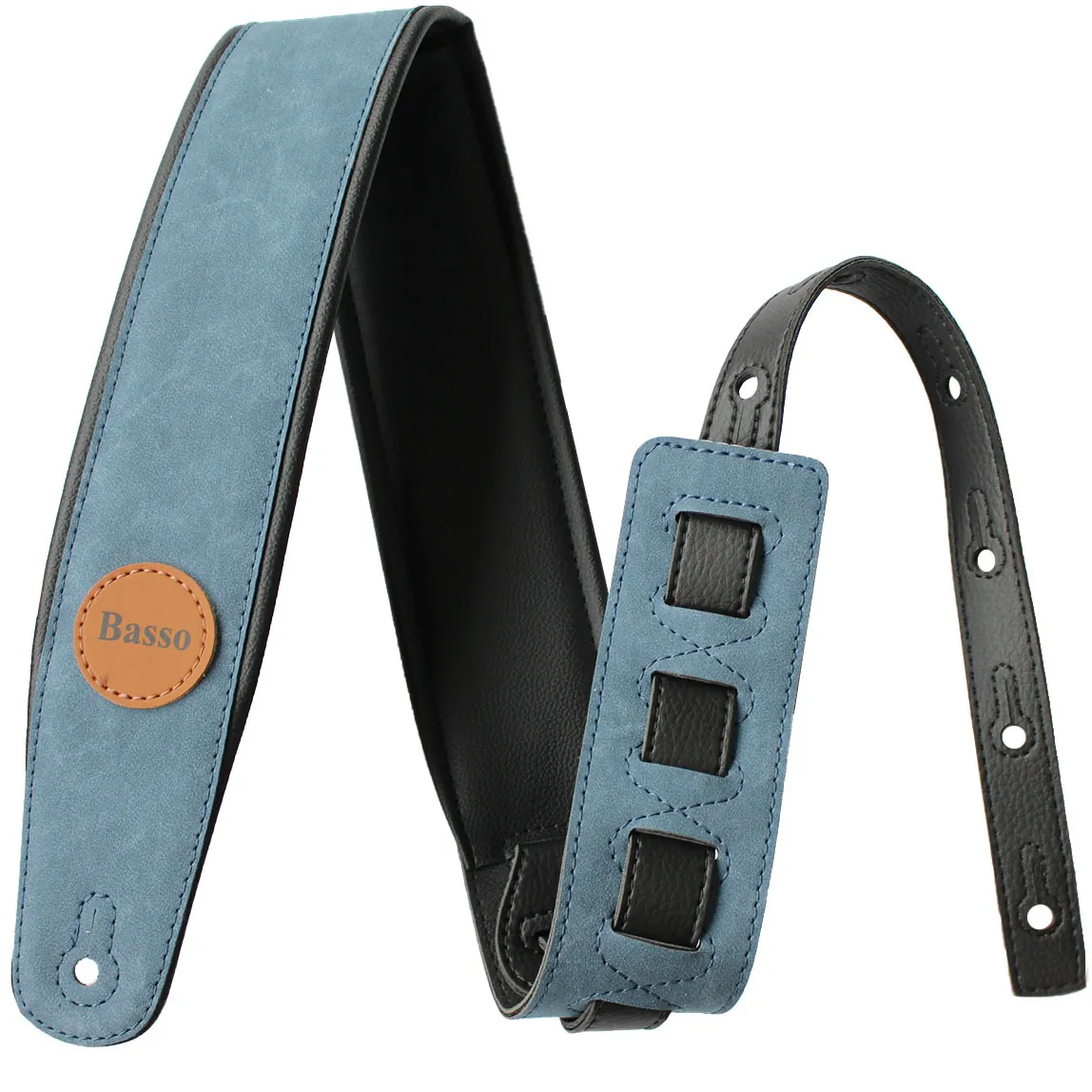 Correia Violão Guitarra Baixo Basso Cla 26 Estofada Jeans