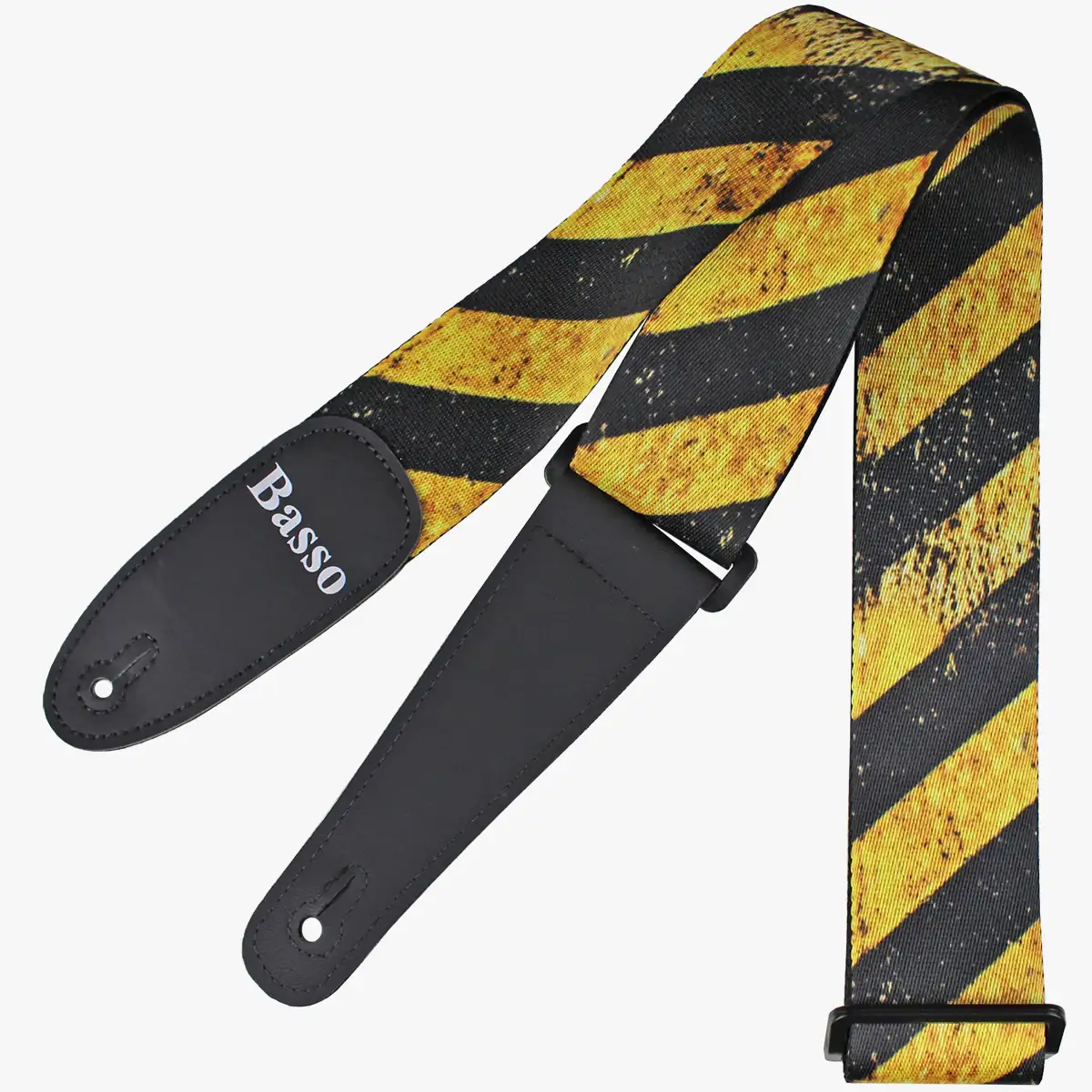 Correia Alça Guitarra Violão Baixo Basso Poliéster Ajustável 92 à 155cm SF 355 Listras