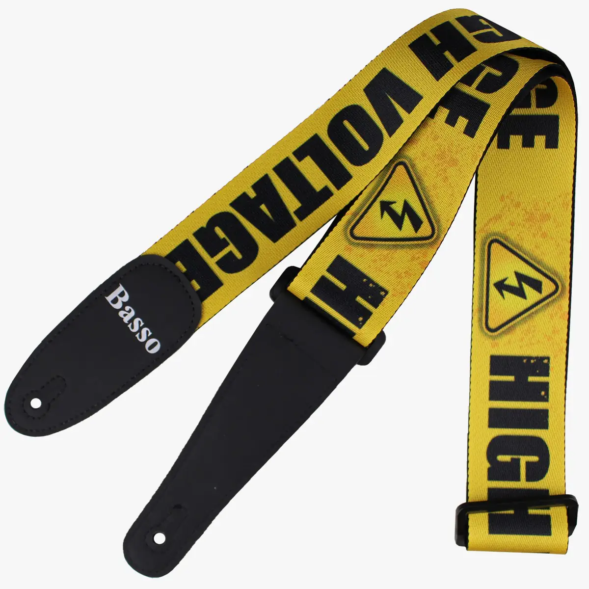 Correia Alça Guitarra Violão Baixo Basso Poliéster Ajustável 92 à 155cm SF 356 High Voltage