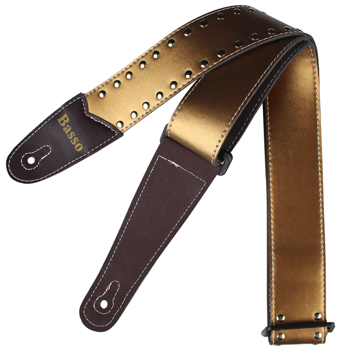 Correia Alça Violão Guitarra Baixo Basso Pl 102 Gold Metal