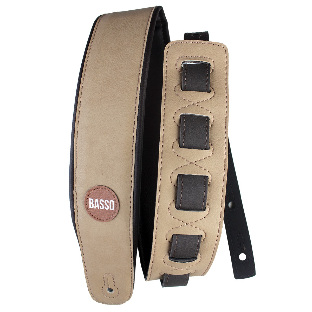 Correia Alça Violão Guitarra Baixo Basso Maverick Natural