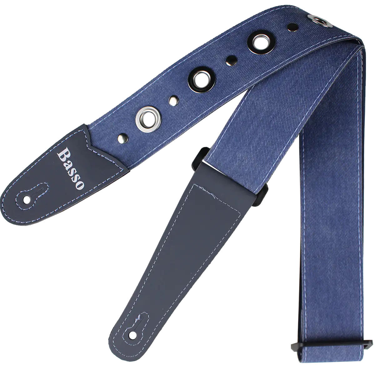 Correia Alça Violão Guitarra Baixo Basso Pl 134 Azul Metal