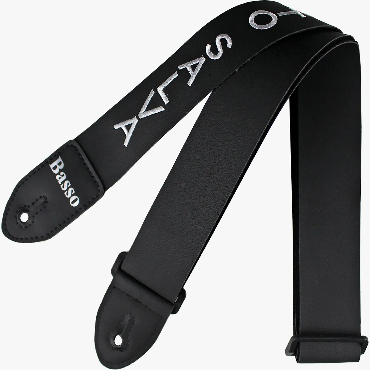 Correia Alça Guitarra Violão Baixo Basso Sintético Liso Preto Ajustável 85 à 150cm NY 01 100% Jesus