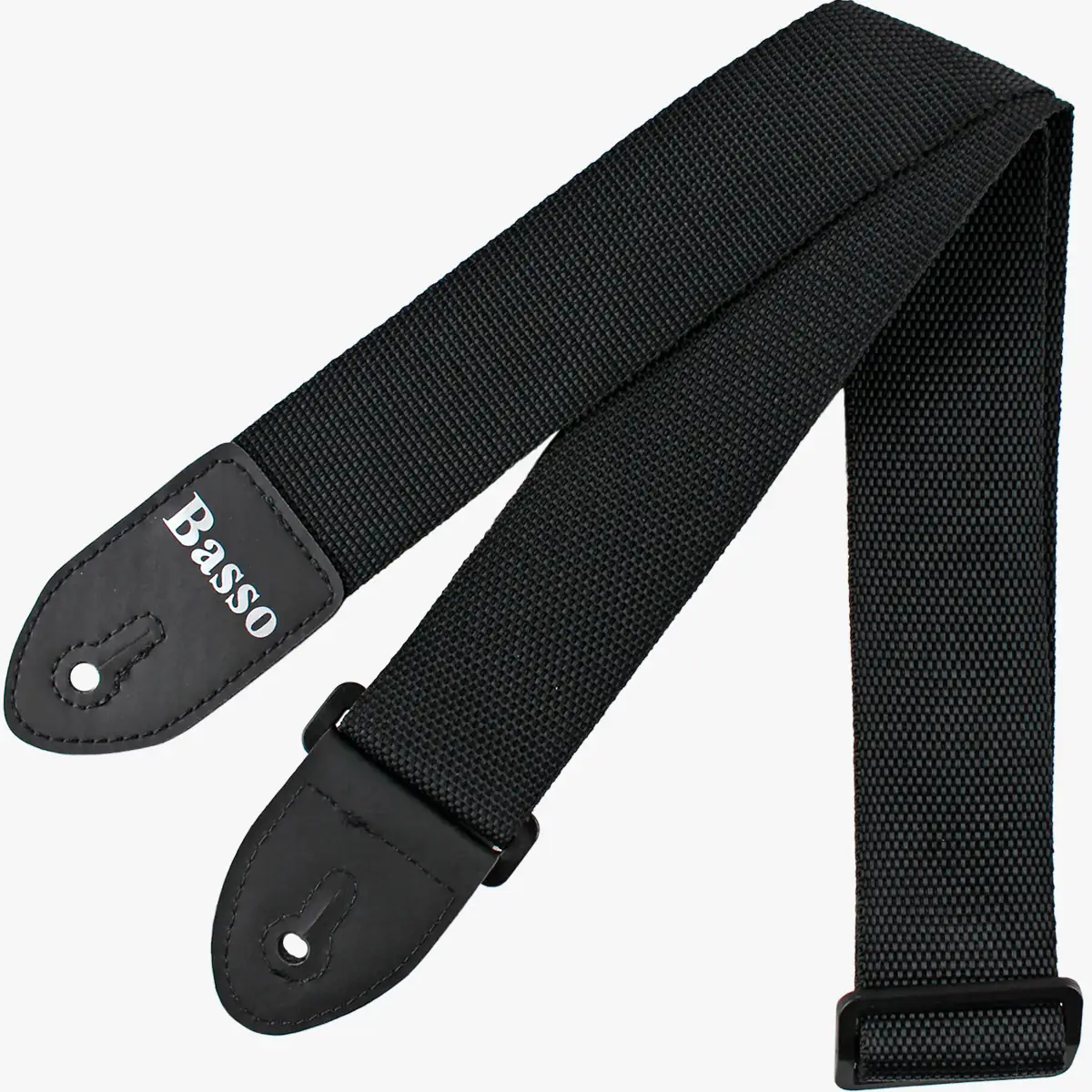 Correia Alça Guitarra Violão Baixo Basso Nylon Preto Ajustável 85 à 150cm Modelo NY 01